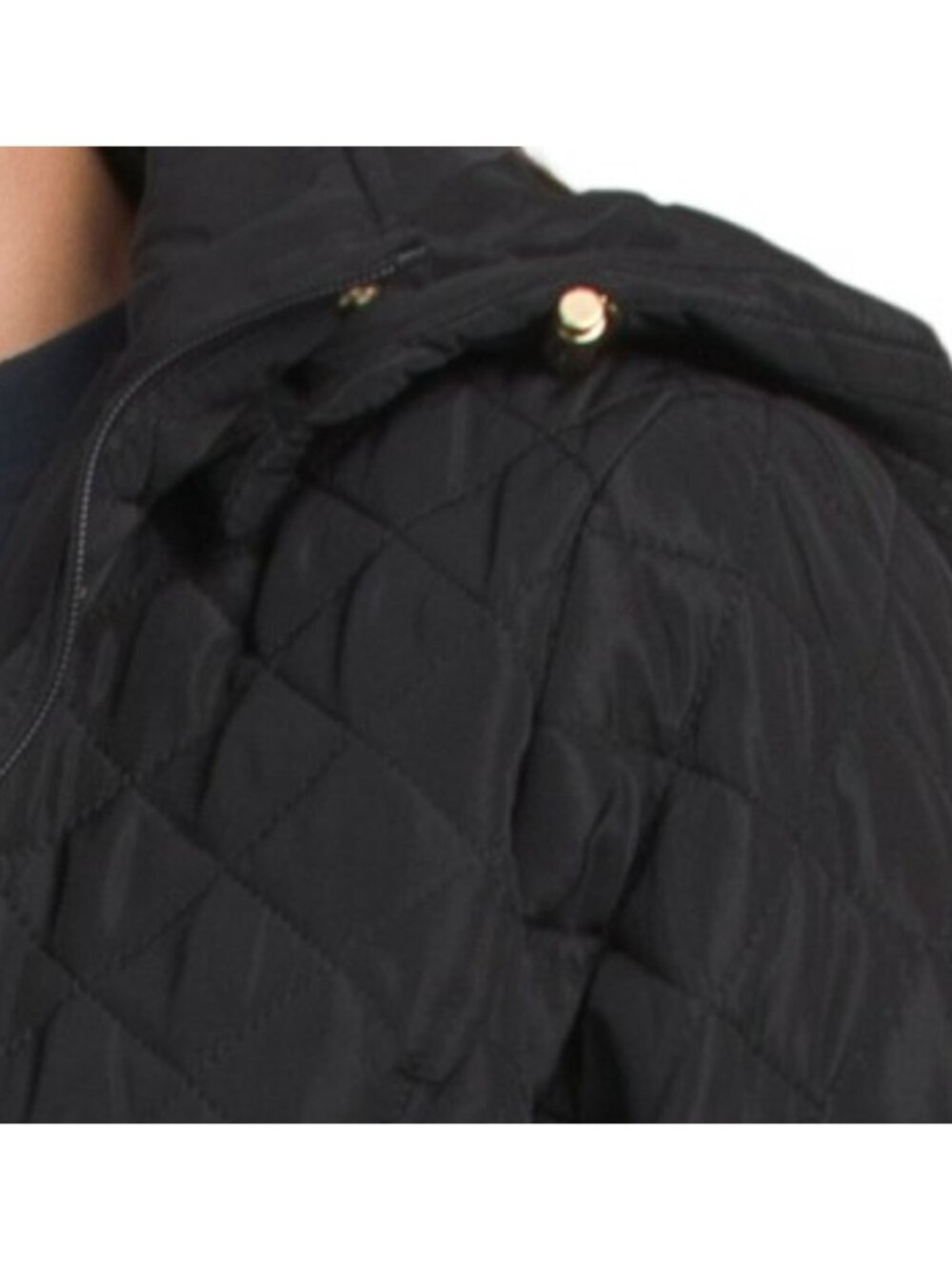 WEATHERPROOF Quilted Jacket With Detachable Hood And Plaid Yoke Lining - Picture 4 of 4